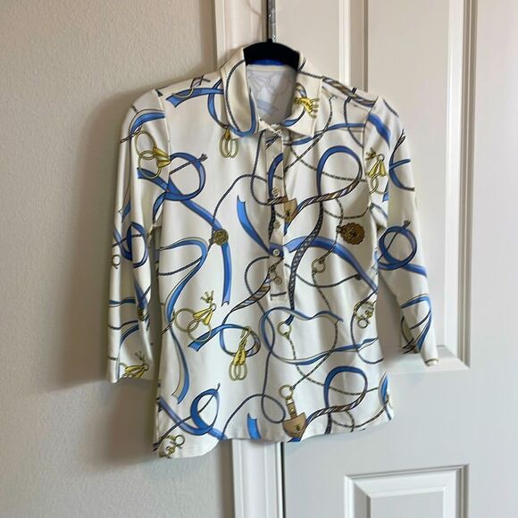 J. McLaughlin Court Polo Top - Picture 1 of 2